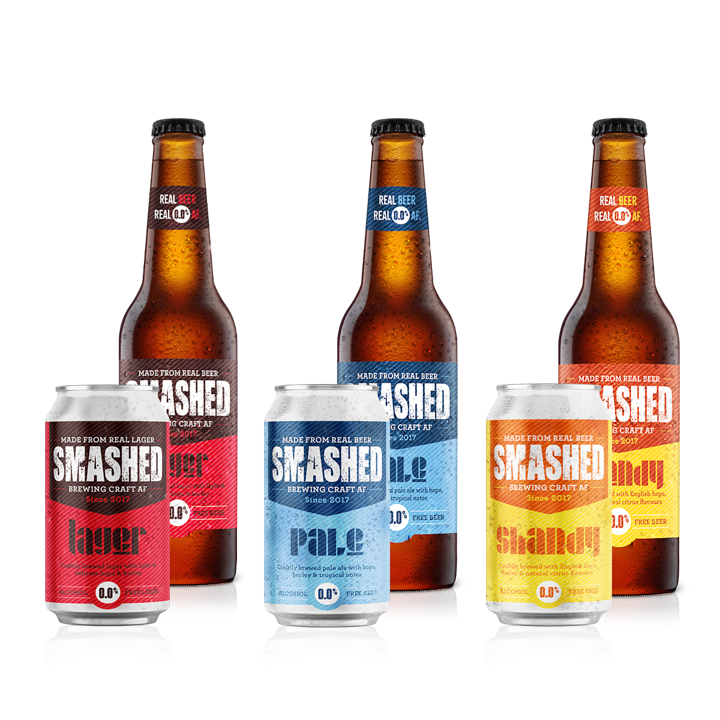 Award Winning Smashed Craft Pale Ale 0.0% AF Bottle 330ml x 12