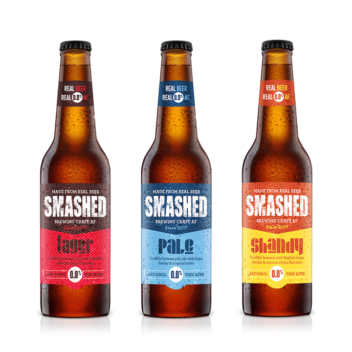 Award Winning Smashed Craft Pale Ale 0.0% AF Bottle 330ml x 12