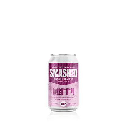 Award Winning Smashed Craft Berry Cider 0.0% AF  Bottle 330ml x 12