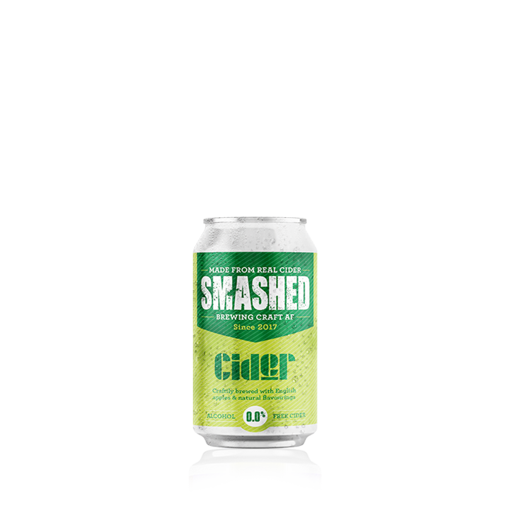 Award Winning Smashed Drinks Craft Apple Cider 0.0% AF Bottle 330ml x 12