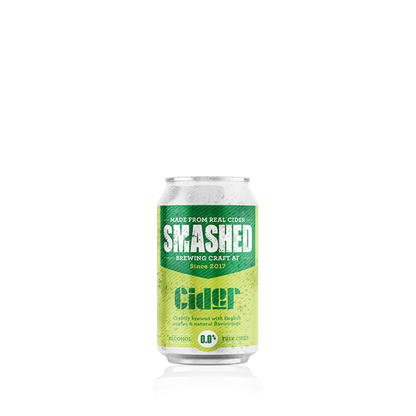 Award Winning Smashed Drinks Craft Apple Cider 0.0% AF Bottle 330ml x 12