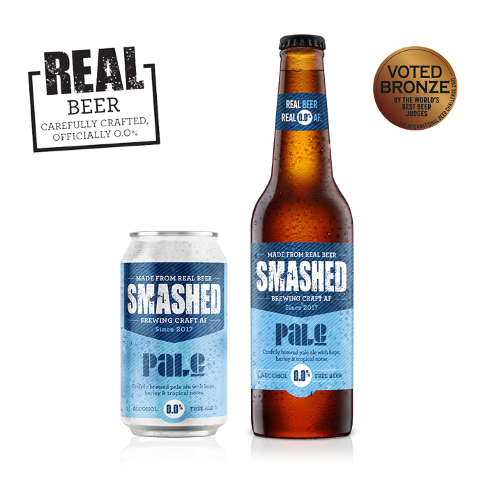 Award Winning Smashed Craft Pale Ale 0.0% AF Bottle 330ml x 12