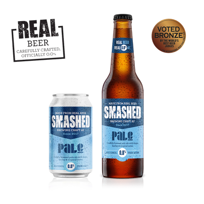 Award Winning Smashed Craft Pale Ale 0.0% AF Bottle 330ml x 12